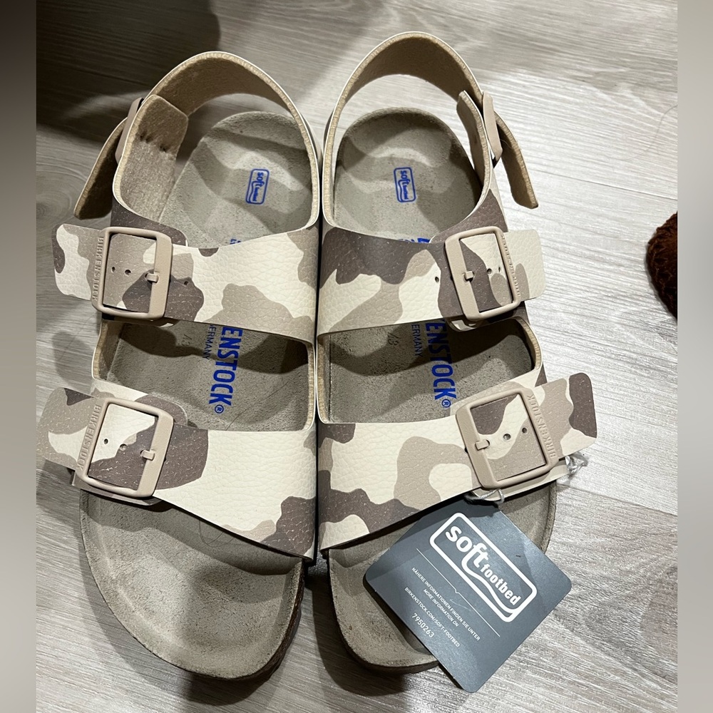 Birkenstock Beige and Brown Sandals